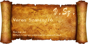 Veres Szaniszló névjegykártya